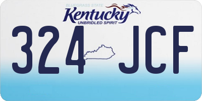 KY license plate 324JCF