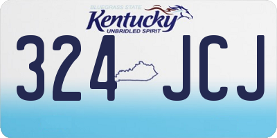 KY license plate 324JCJ