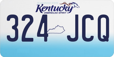 KY license plate 324JCQ