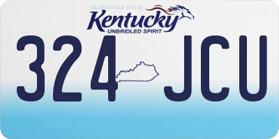 KY license plate 324JCU
