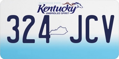 KY license plate 324JCV