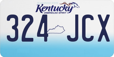 KY license plate 324JCX