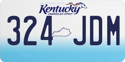 KY license plate 324JDM