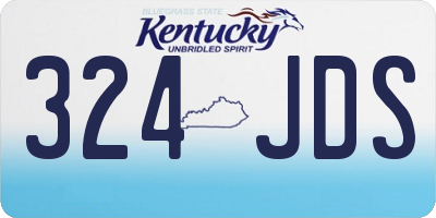 KY license plate 324JDS