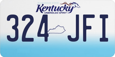KY license plate 324JFI