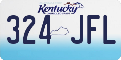 KY license plate 324JFL