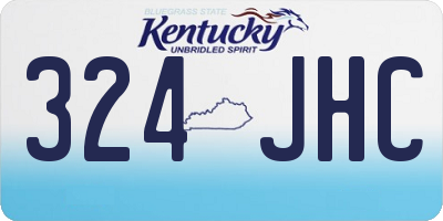 KY license plate 324JHC