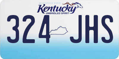 KY license plate 324JHS