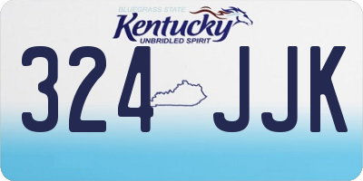 KY license plate 324JJK