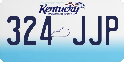 KY license plate 324JJP