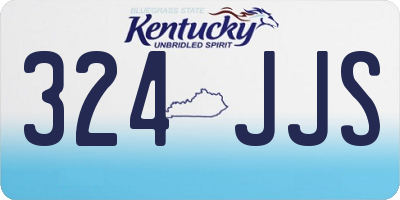 KY license plate 324JJS
