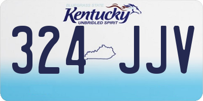 KY license plate 324JJV