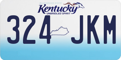 KY license plate 324JKM