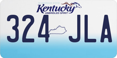 KY license plate 324JLA