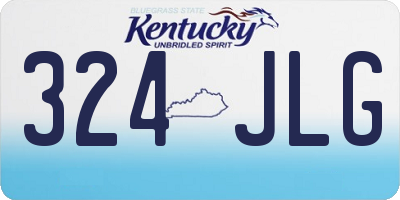 KY license plate 324JLG