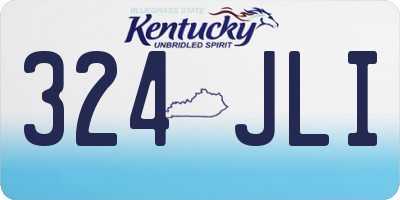 KY license plate 324JLI