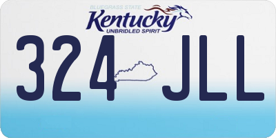KY license plate 324JLL