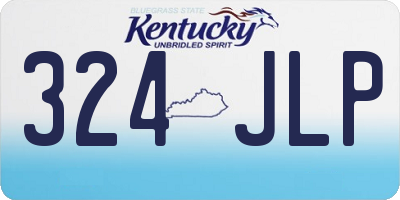 KY license plate 324JLP
