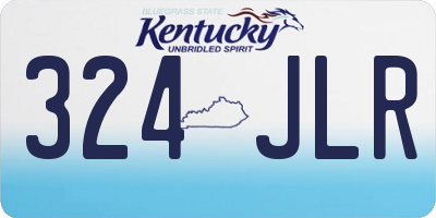 KY license plate 324JLR