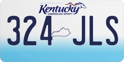 KY license plate 324JLS