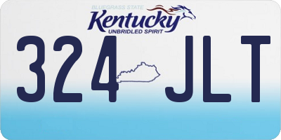 KY license plate 324JLT