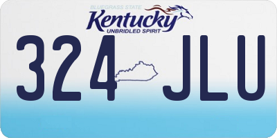KY license plate 324JLU