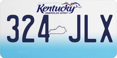 KY license plate 324JLX