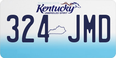 KY license plate 324JMD