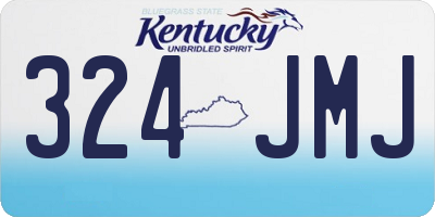 KY license plate 324JMJ
