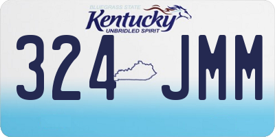 KY license plate 324JMM