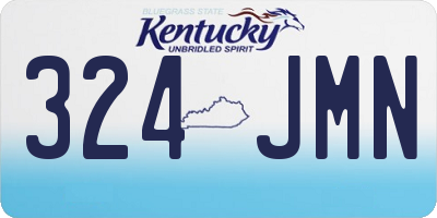 KY license plate 324JMN