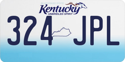 KY license plate 324JPL