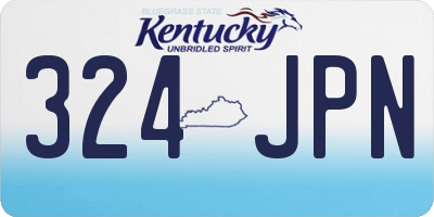 KY license plate 324JPN