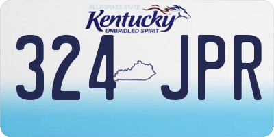 KY license plate 324JPR