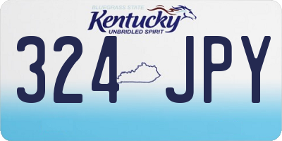 KY license plate 324JPY