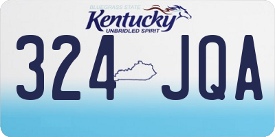 KY license plate 324JQA