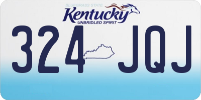 KY license plate 324JQJ