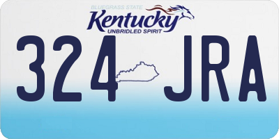 KY license plate 324JRA