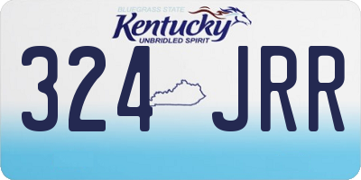 KY license plate 324JRR