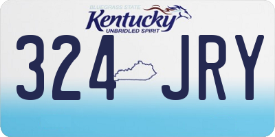 KY license plate 324JRY