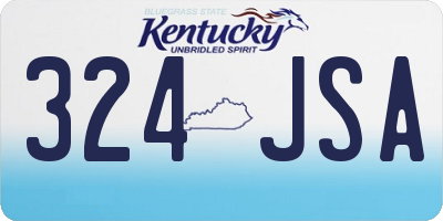 KY license plate 324JSA