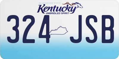 KY license plate 324JSB