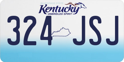 KY license plate 324JSJ