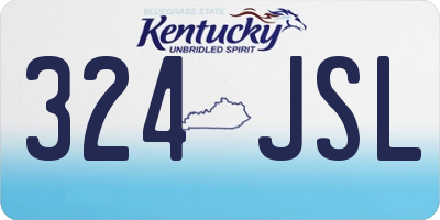 KY license plate 324JSL