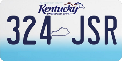 KY license plate 324JSR