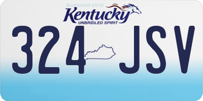 KY license plate 324JSV