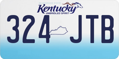 KY license plate 324JTB