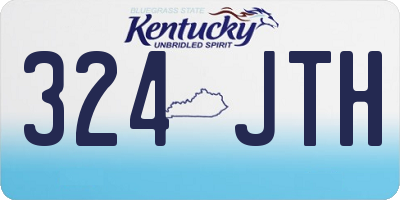 KY license plate 324JTH
