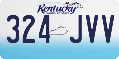 KY license plate 324JVV