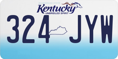 KY license plate 324JYW